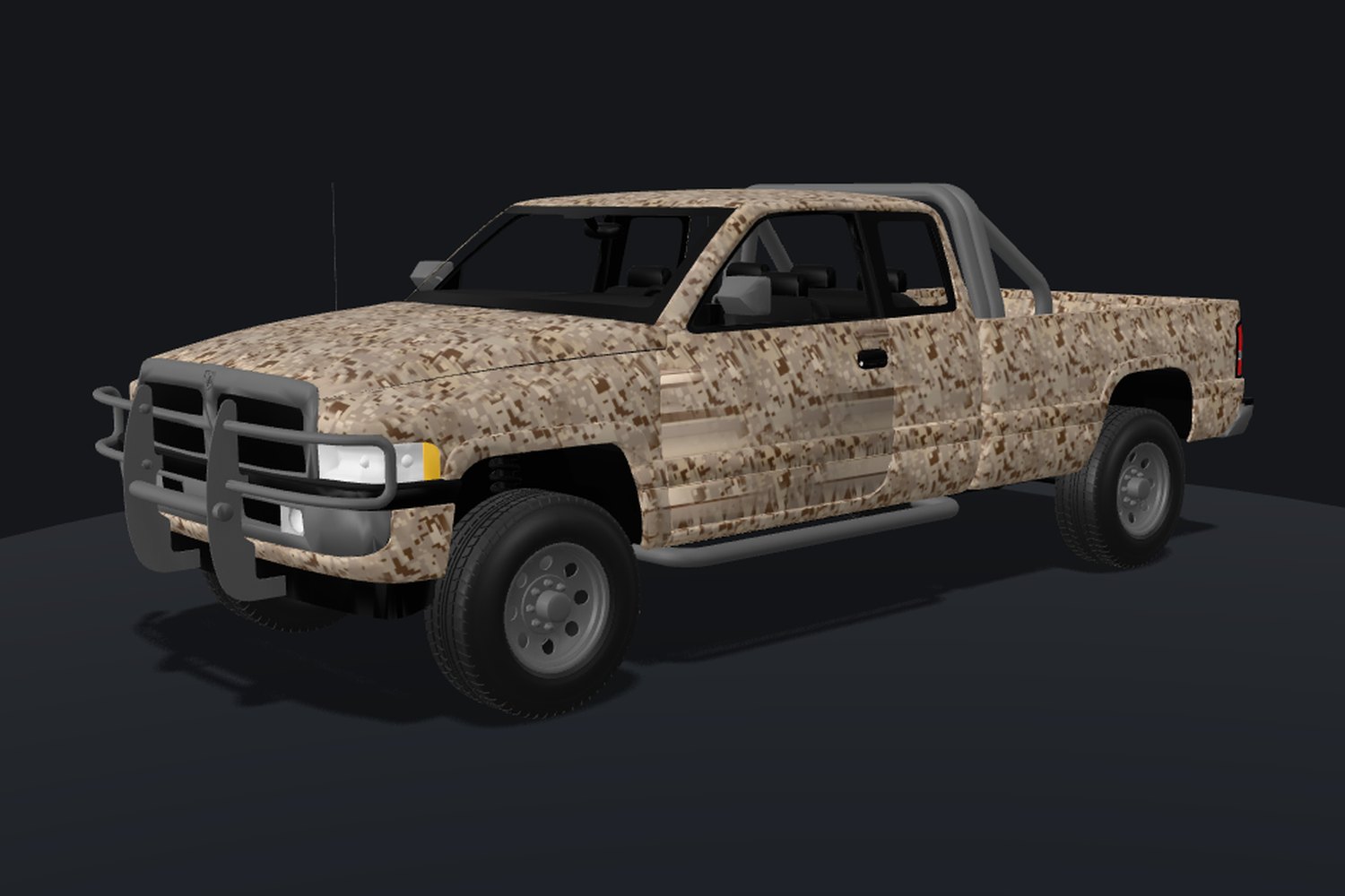 Ram 1500 wrapped in desert camo